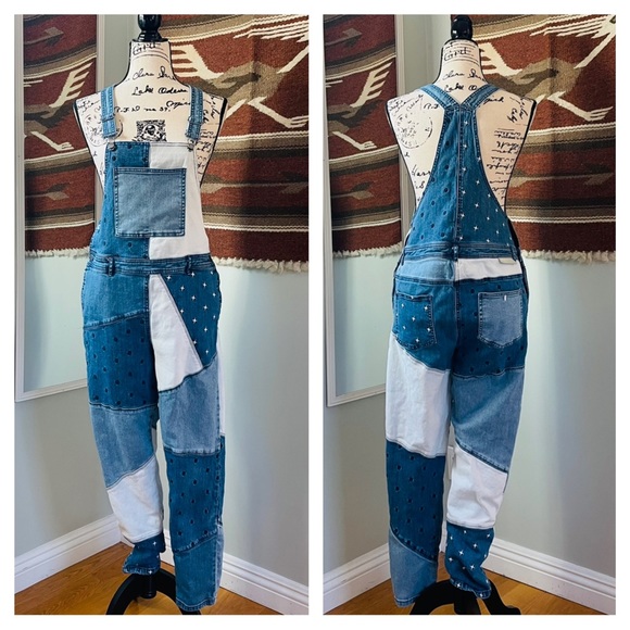 Stella McCartney Other - Stella McCartney🌿Teen Kids Star Patchwork Overalls